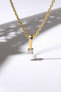 Colgante "Julia" diamante D 0,04/1 - Oro amarillo 375/1000