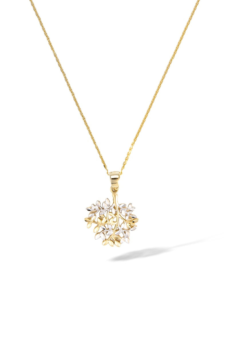Pendentif " Feuille" Or Jaune 375/1000
