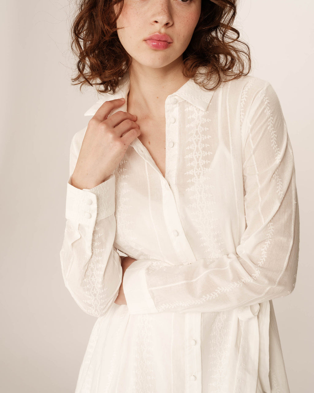 Praline Short Dress - Ecru