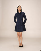 Robe Courte Praline - Marine