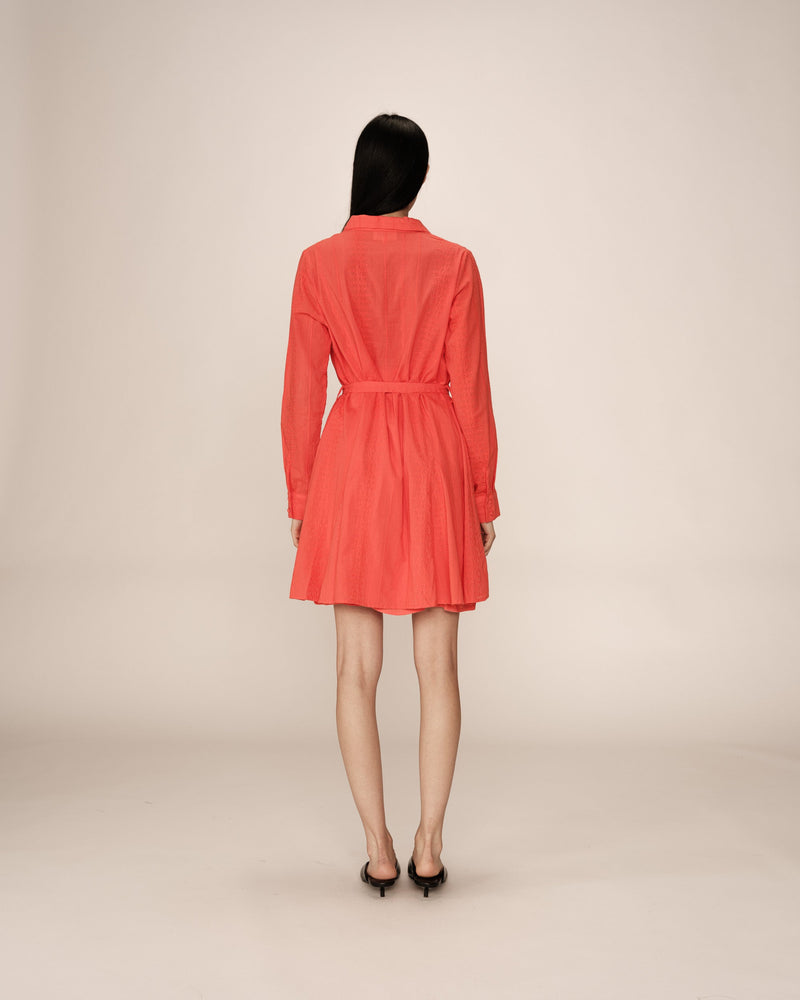 Vestido corto praliné - Rojo