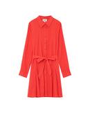 Vestido corto praliné - Rojo
