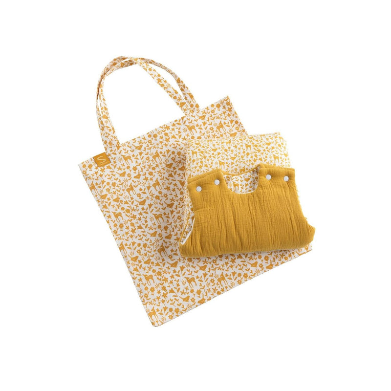 Gigoteuse Ouatinée Bébé En Coton - Jaune