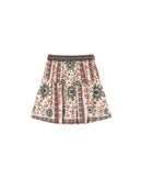 Precious Beige Printed Short Skirt