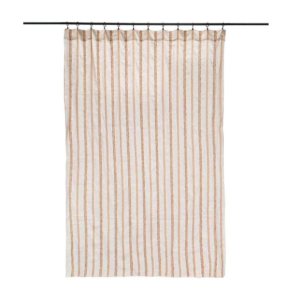 Linen and Cotton Curtain - Orange