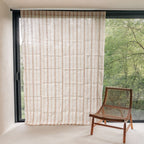 Rideau En Lin Et Coton - Orange