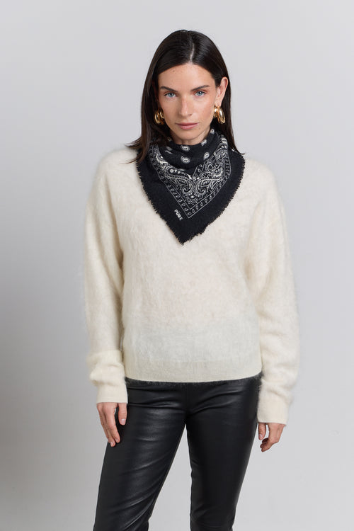 Echarpe Bandana Presley - Noir & Blanc - Mixte