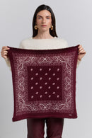 Echarpe Bandana Presley - Bordeaux & Blanc - Mixte