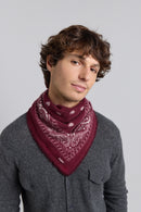 Echarpe Bandana Presley - Bordeaux & Blanc - Mixte