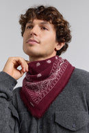 Echarpe Bandana Presley - Bordeaux & Blanc - Mixte