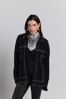 Echarpe Bandana Presley - Gris & Noir - Mixte