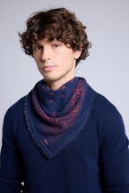 Petit Bandana Presley - Bleu Marine Coulis - Homme