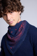 Echarpe Bandana Atlas Presley - Marine & Rouge - Mixte