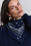 Echarpe Bandana Presley - Marine & Blanc  - Mixte