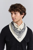 Echarpe Bandana Presley - Blanc & Noir - Mixte