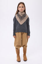 Petit Bandana Presley - Beige Noir - Enfant