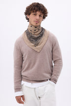 Petit Bandana Presley - Beige Noir - Homme