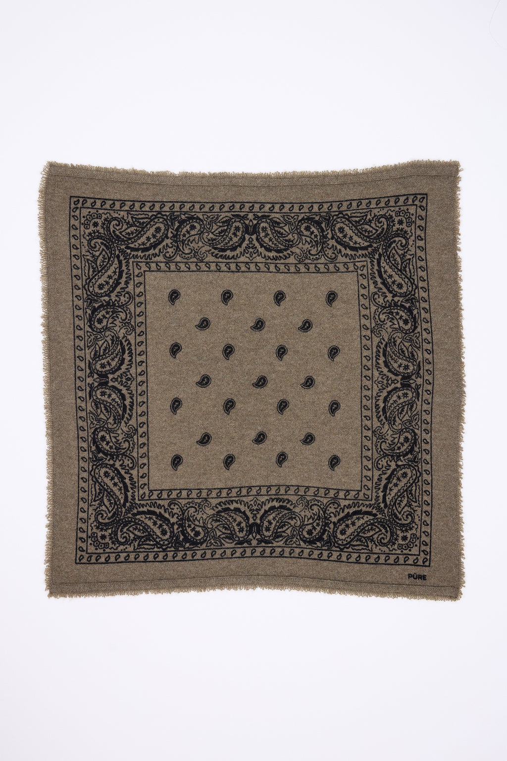 Petit Bandana Presley - Khaki Chine Prnt Noir - Enfant