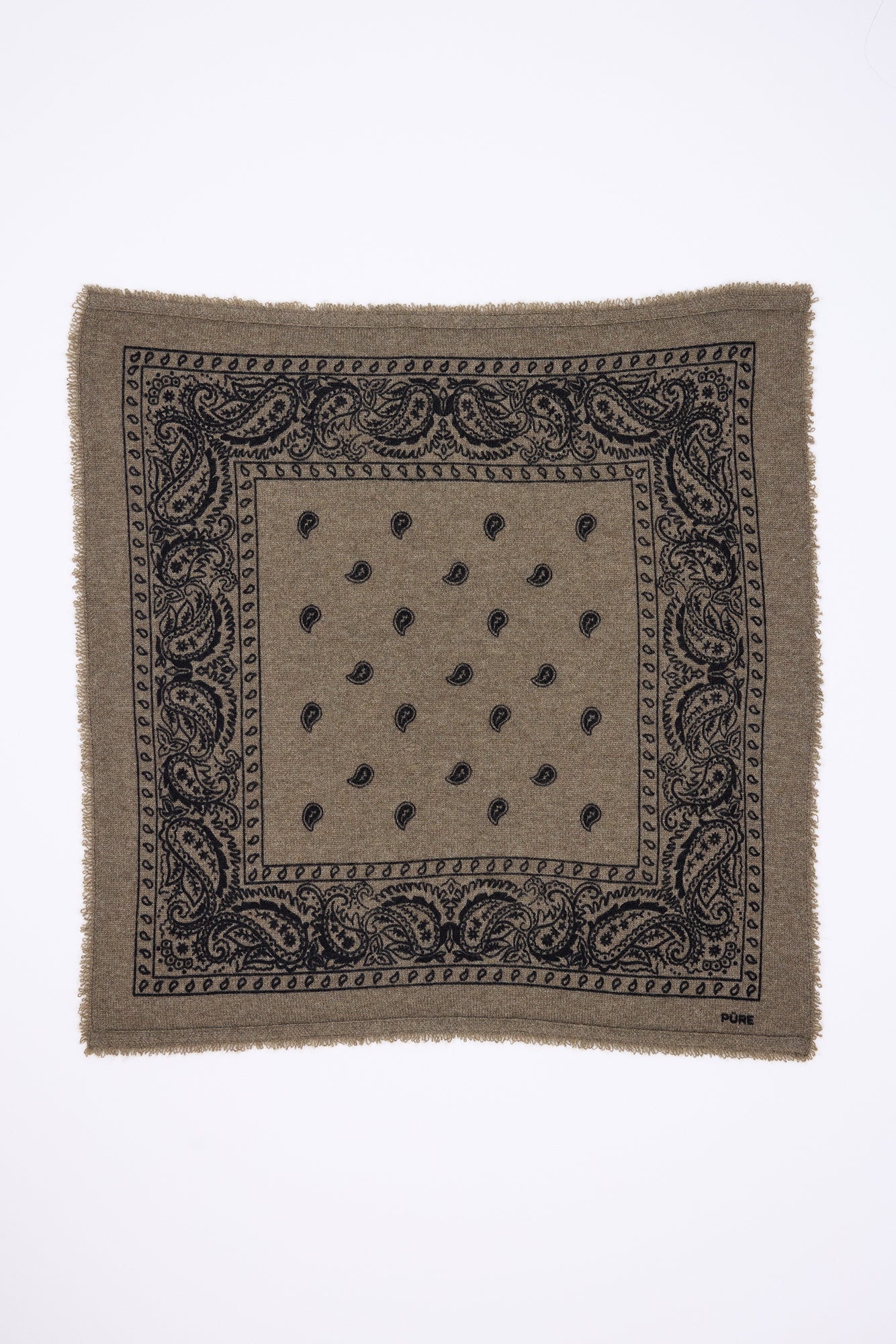 Petit Bandana Presley - Khaki Chine Prnt Noir - Enfant