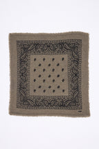 Petit Bandana Presley - Khaki Chine Prnt Noir - Homme