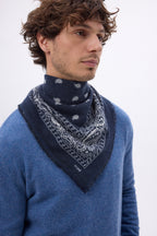 Petit Bandana Presley - Bleu Marine Blanc - Homme