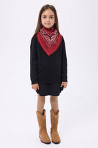 Small Presley Bandana - Red White Black - Kids