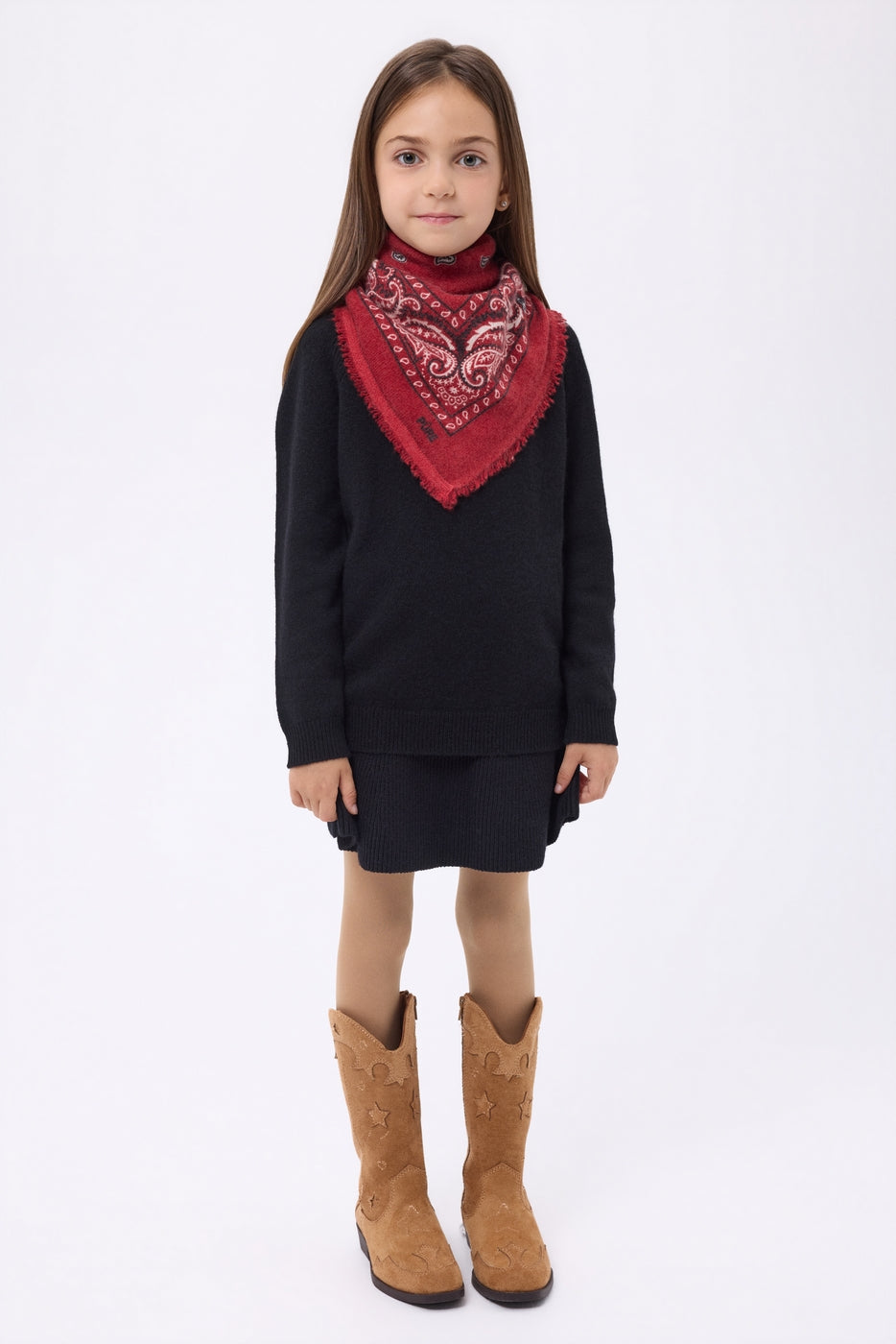 Small Presley Bandana - Red White Black - Kids