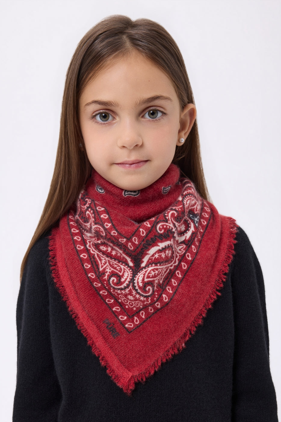 Small Presley Bandana - Red White Black - Kids