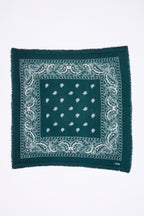 Small Presley Bandana - Bottle Green White - Men
