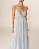 Vestido bastante largo - Azul