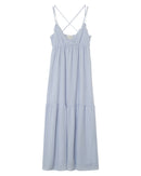 Vestido bastante largo - Azul
