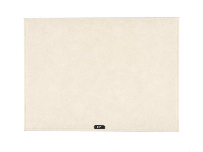 Set De Table Rectangulaire - 6 Pièces - Feutre Recyclé Beige