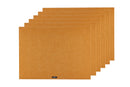 Set De Table Rectangulaire - 6 Pièces - Feutre Recyclé Marron