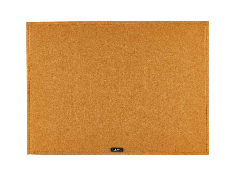 Set De Table Rectangulaire - 6 Pièces - Feutre Recyclé Marron