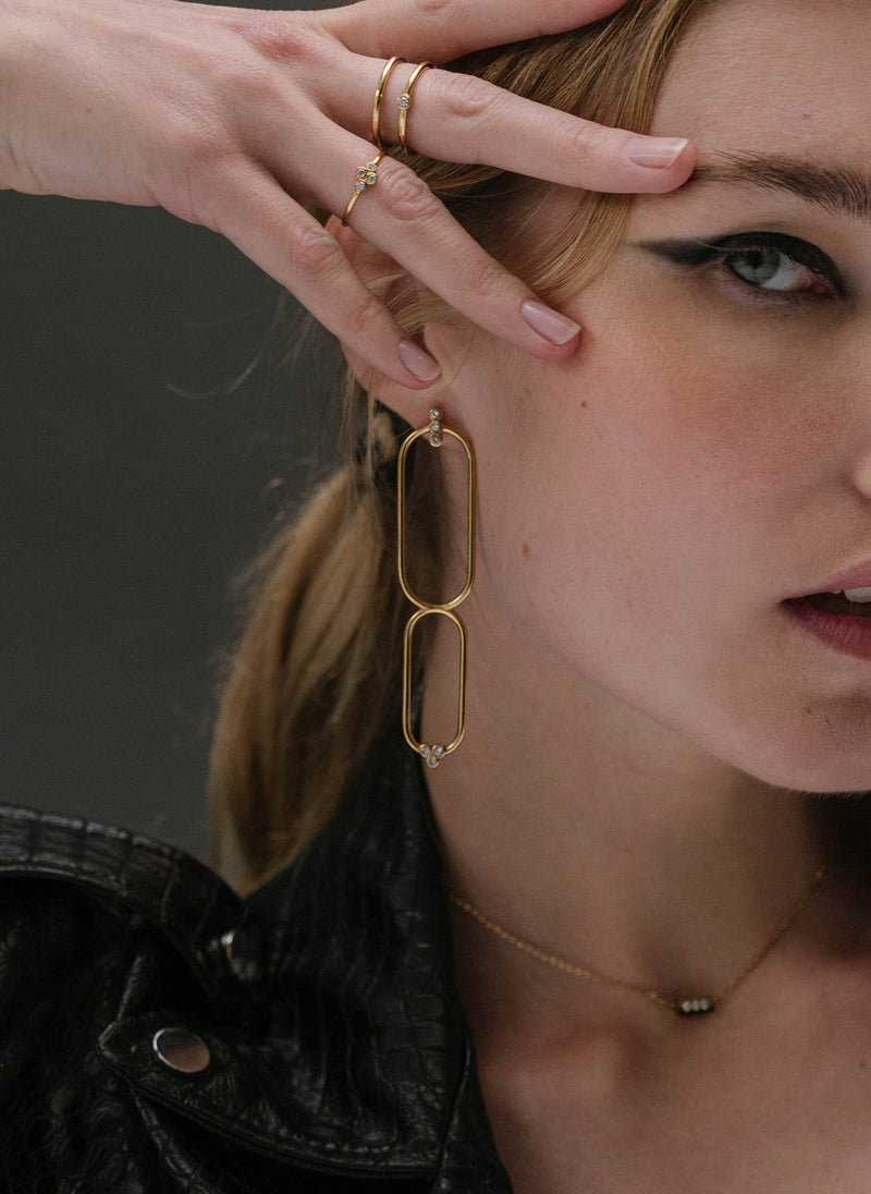 Boucles D'Oreilles Pendantes Prométhée