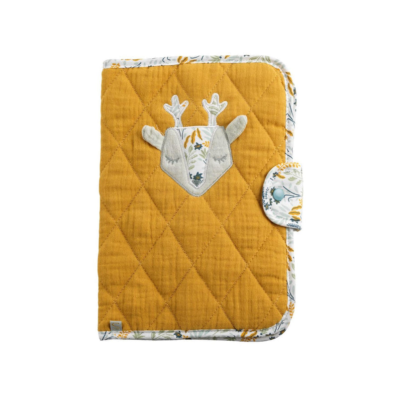 Protège Carnet Santé En Coton Jaune Moutarde