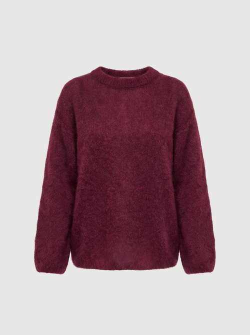Pull Col Bateau - Bordeaux