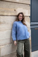 Pull Col Bateau - Bleu Ciel