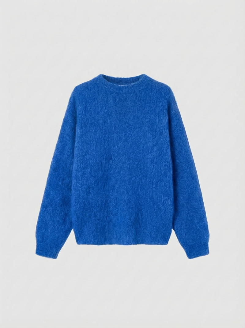 Pull Col Bateau - Bleu Électrique