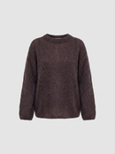 Pull Col Bateau - Chocolat