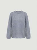 Pull Col Bateau - Gris Clair