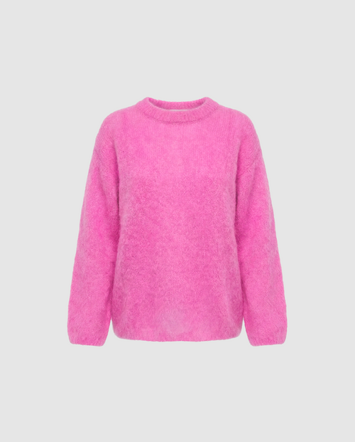 Pull Col Bateau - Rose Bonbon