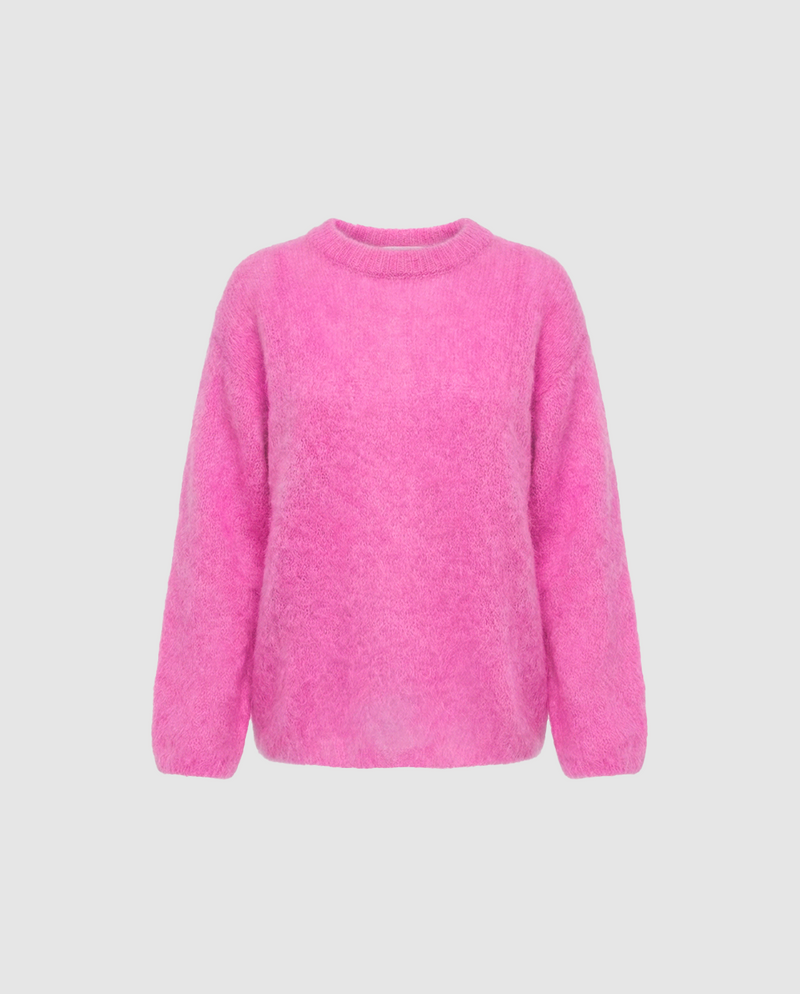 Pull Col Bateau - Rose Bonbon