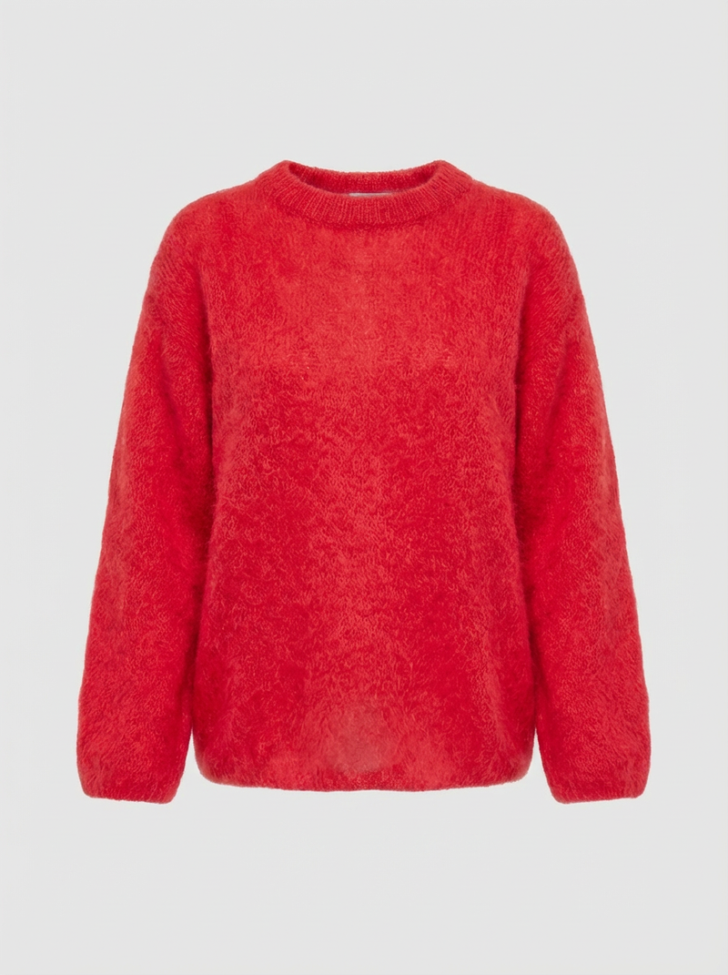 Pull Col Bateau - Rouge