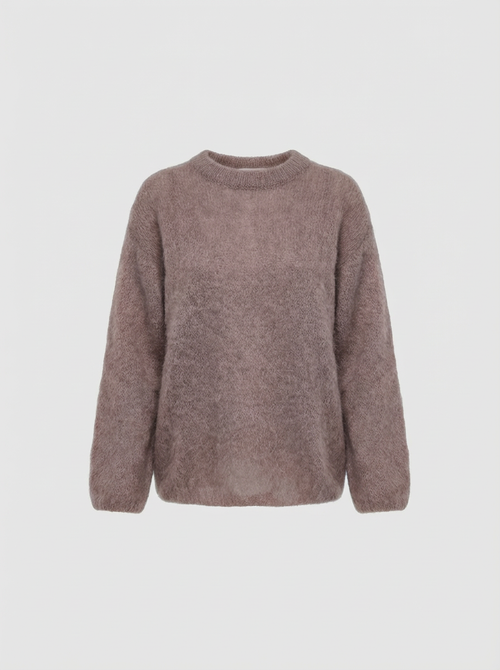 Pull Col Bateau - Taupe