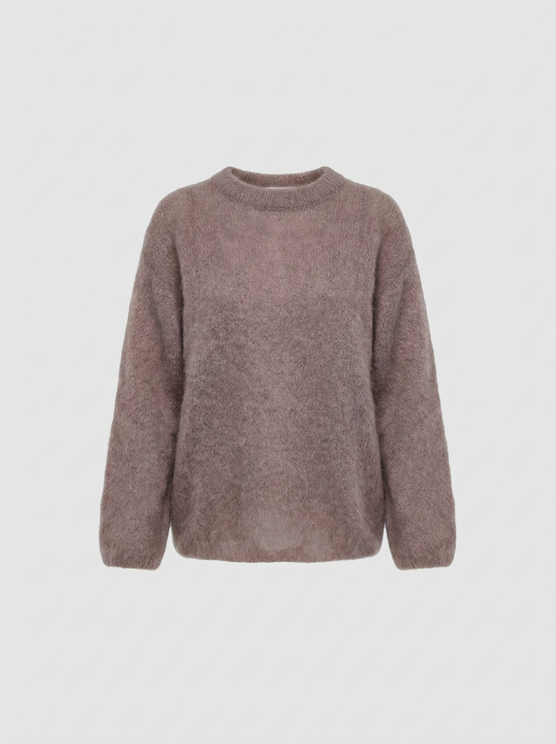 Pull Col Bateau - Taupe