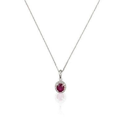 Pendentif "Rouge D'Alexandrie" D0,06Cts/14 Rubis0,35/1