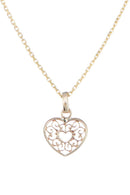 Colgante "Corazones Arabescos" - Oro amarillo 375/1000