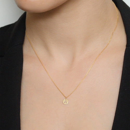 Pendentif "Lettre A Dorée" - Or Jaune 375/1000