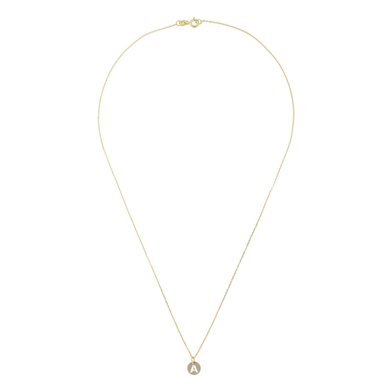 Pendentif "Lettre A Dorée" - Or Jaune 375/1000